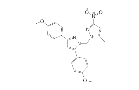 3,5-bis(4-methoxyphenyl)-1-[(5-methyl-3-nitro-1H-pyrazol-1-yl)methyl]-1H-pyrazole
