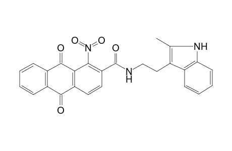 9,10-diketo-N-[2-(2-methyl-1H-indol-3-yl)ethyl]-1-nitro-anthracene-2-carboxamide