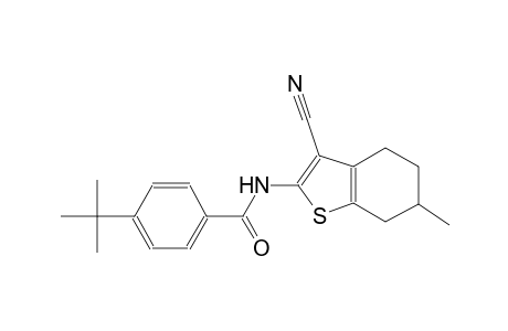 4-tert-butyl-N-(3-cyano-6-methyl-4,5,6,7-tetrahydro-1-benzothien-2-yl)benzamide