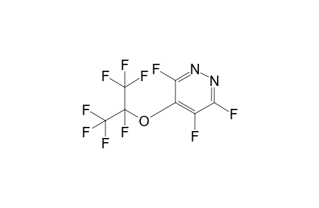 3,4,6-Trifluoro-(heptafluoroisopropoxy)pyridazine