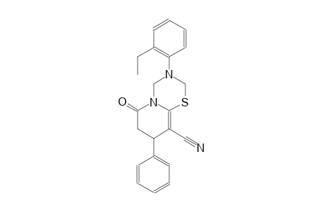 2H,6H-pyrido[2,1-b][1,3,5]thiadiazine-9-carbonitrile, 3-(2-ethylphenyl)-3,4,7,8-tetrahydro-6-oxo-8-phenyl-