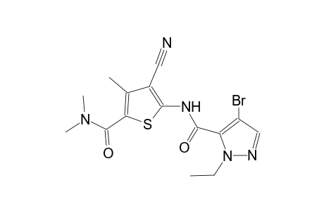 1H-pyrazole-5-carboxamide, 4-bromo-N-[3-cyano-5-[(dimethylamino)carbonyl]-4-methyl-2-thienyl]-1-ethyl-