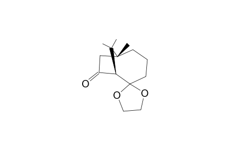 (1S*,6S*)-2,2-(Ethylenedioxy)-6,9,9-trimethylbicyclo[4.2.0]nonan-8-one