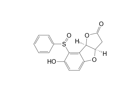 Furo[3,2-b]benzofuran-2(3H)-one, 3a,8b-dihydro-7-hydroxy-8-(phenylsulfinyl)-, cis-
