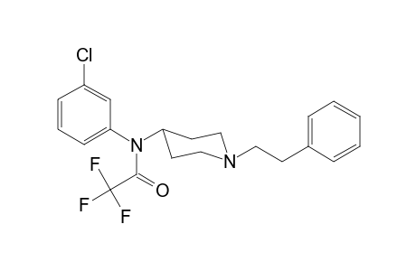 N-3-Chlorophenyl-2,2,2-trifluoro-N-[1-(2-phenylethyl)piperidin-4-yl]acetamide