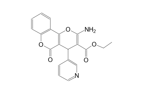 ethyl 2-amino-5-oxo-4-(3-pyridinyl)-4H,5H-pyrano[3,2-c]chromene-3-carboxylate