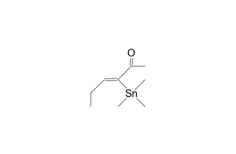 1-Acetyl-1-trimethylstannyl-1-butene