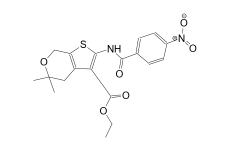 ethyl 5,5-dimethyl-2-[(4-nitrobenzoyl)amino]-4,7-dihydro-5H-thieno[2,3-c]pyran-3-carboxylate