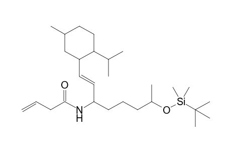 (E)-7-tert-Butyldimethylsilyloxy-1-(2-isopropyl-5-methylcyclohexyl)-3-[N-(1-oxobut-3-en-1-yl)amino]octene