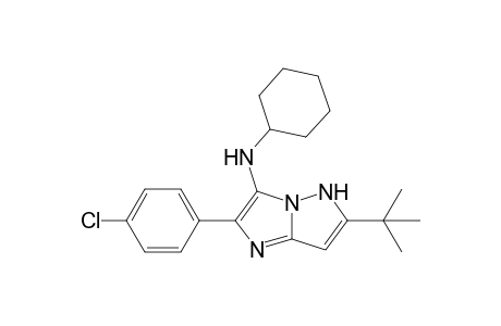 6-tert-Butyl-2-(4-chlorophenyl)-N-cyclohexyl-5H-imidazo[1,2-b]pyrazol-3-amine