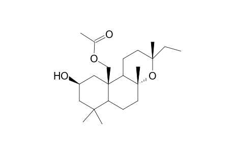 8.alpha.,13-Epoxyl-2.beta.-hydroxylabdan-20-yl Acetate