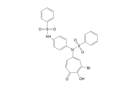 N-(3-BROMO-4-HYDROXY-5-OXO-1,3,6-CYCLOHEPTATRIEN-1-YL)-N,N'(p-PHENYLENE)BISBENZENESULFONAMIDE