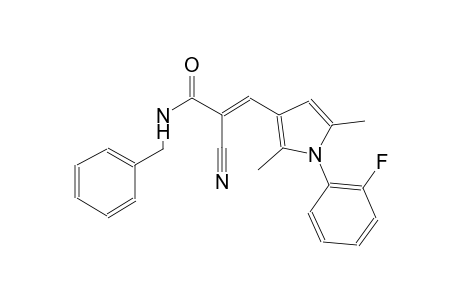 (2E)-N-benzyl-2-cyano-3-[1-(2-fluorophenyl)-2,5-dimethyl-1H-pyrrol-3-yl]-2-propenamide