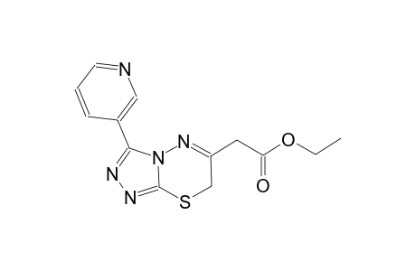 7H-[1,2,4]triazolo[3,4-b][1,3,4]thiadiazine-6-acetic acid, 3-(3-pyridinyl)-, ethyl ester
