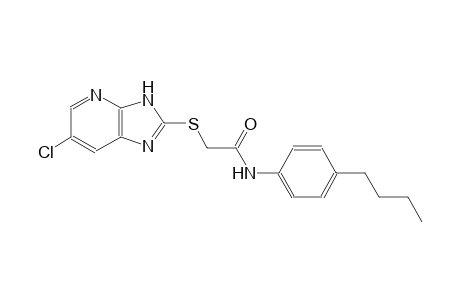 N-(4-butylphenyl)-2-[(6-chloro-3H-imidazo[4,5-b]pyridin-2-yl)sulfanyl]acetamide