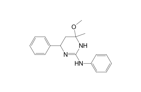 (6-methoxy-6-methyl-4-phenyl-4,5-dihydro-1H-pyrimidin-2-yl)-phenyl-amine