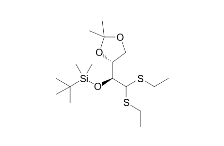 2-O-(t-Butyldimethylsilyl)-3,4-O-isopropylidene-D-threose diethyldithioacetal
