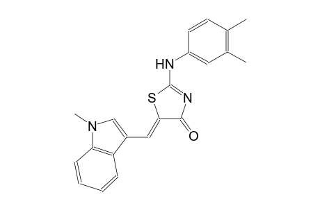 (5Z)-2-(3,4-dimethylanilino)-5-[(1-methyl-1H-indol-3-yl)methylene]-1,3-thiazol-4(5H)-one