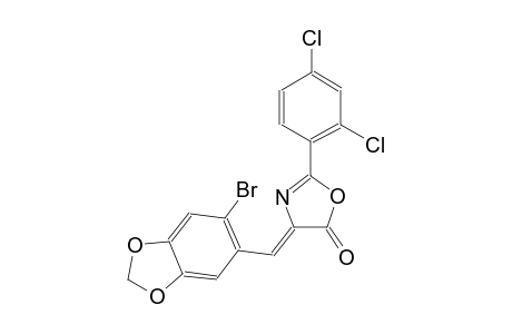 (4Z)-4-[(6-bromo-1,3-benzodioxol-5-yl)methylene]-2-(2,4-dichlorophenyl)-1,3-oxazol-5(4H)-one