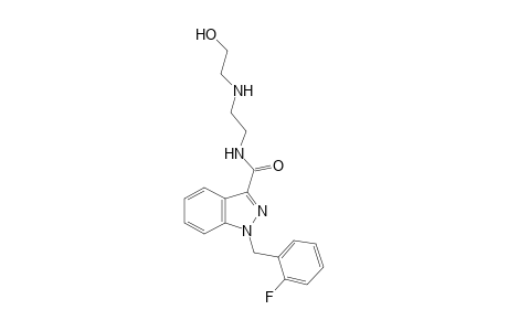 1-(2-fluorobenzyl)-N-[2-(2-hydroxyethylamino)ethyl]indazole-3-carboxamide