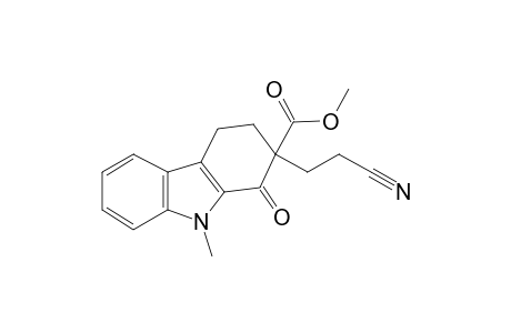 2-(2-cyanoethyl)-1-keto-9-methyl-3,4-dihydrocarbazole-2-carboxylic acid methyl ester