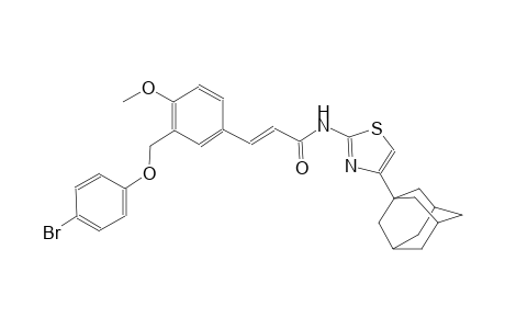 (2E)-N-[4-(1-adamantyl)-1,3-thiazol-2-yl]-3-{3-[(4-bromophenoxy)methyl]-4-methoxyphenyl}-2-propenamide