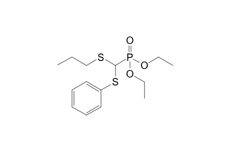 [Diethoxyphosphoryl(propylsulfanyl)methyl]sulfanylbenzene
