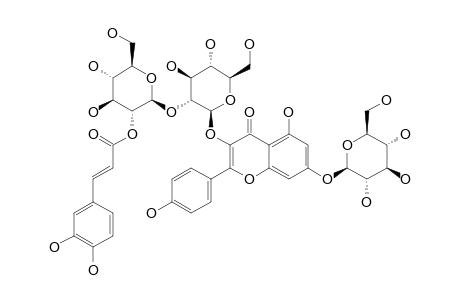 KAEMPFEROL-3-O-BETA-D-[2E-CAFFEOYL-BETA-D-GLUCOPYRANOSYL-(1->2)-GLUCOPYRANOSIDE]-7-O-BETA-D-GLUCOPYRANOSIDE