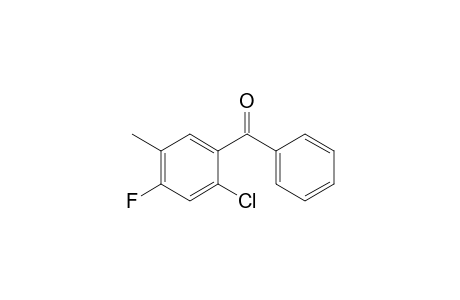(2-chloranyl-4-fluoranyl-5-methyl-phenyl)-phenyl-methanone