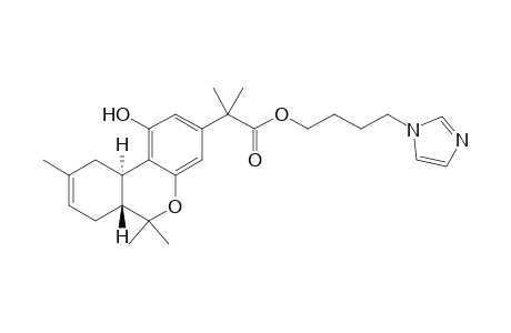 2-[(6aR,10aR)-6a,7,10,10a-Tetrahydro-1-hydroxy-6,6,9-trimethyl-6H-dibenzo[b,d]pyran-3-yl]-2-methyl-propanoic Acid 4-(1H-Imidazol-1-yl)butyl Ester