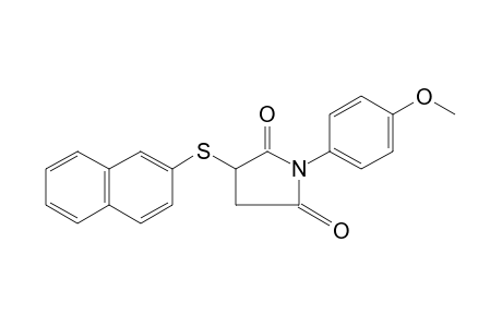 N-(p-methoxyphenyl)-2-[(2-naphthyl)thio]succinimide