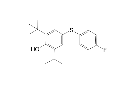 2,6-di-tert-butyl-4-[(p-fluorophenyl)thio]phenol