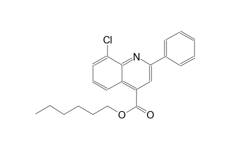 hexyl 8-chloro-2-phenyl-4-quinolinecarboxylate