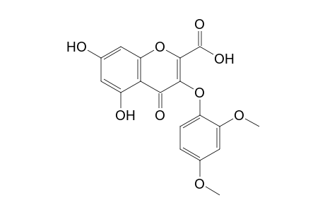 3-(2,4-dimethoxyphenoxy)-5,7-bis(oxidanyl)-4-oxidanylidene-chromene-2-carboxylic acid