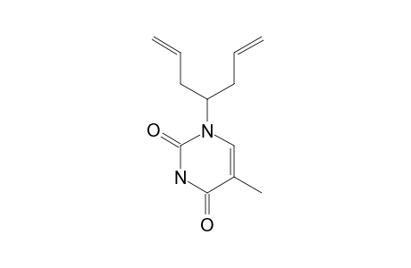 4-[(1H,3H)-5-METHYLPYRIMIDINE-2,4-DION-1-YL]-1,6-HEPTADIENE