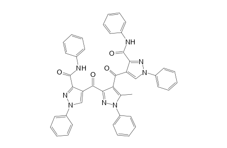 3,4-Bis-(1-phenyl)-3-phenylaminocarbonyl-pyrazol-4-carbonyl)-5-methyl-1-phenyl-pyrazole
