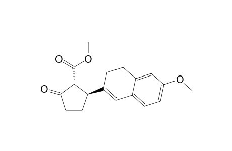 Methyl trans-2-(3,4-Dihydro-6-methoxy-2-naphthyl)-5-oxocyclopentane-r-1-carboxylate