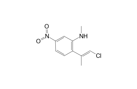 N-Methyl-2-[2-(1-chloropropenyl)]-5-nitroaniline