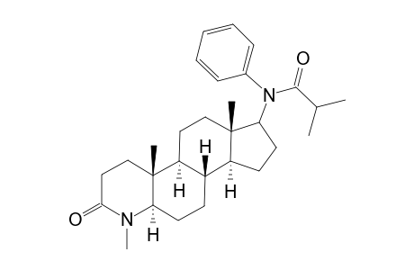 17.beta.-[(N-Phenyl)-2'-methylpropionamido]-4-methyl-4-aza-5.alpha.-androstan-3-one