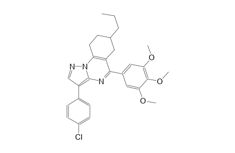 pyrazolo[1,5-a]quinazoline, 3-(4-chlorophenyl)-6,7,8,9-tetrahydro-7-propyl-5-(3,4,5-trimethoxyphenyl)-