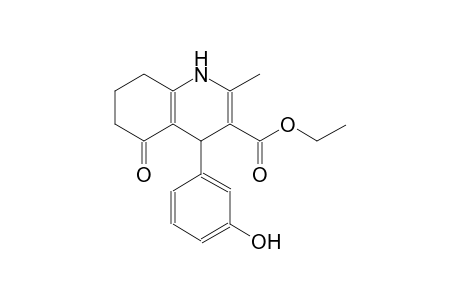 ethyl 4-(3-hydroxyphenyl)-2-methyl-5-oxo-1,4,5,6,7,8-hexahydro-3-quinolinecarboxylate