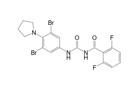 Benzamide, N-[[[3,5-dibromo-4-(1-pyrrolidinyl)phenyl]amino]carbonyl]-2,6-difluoro-