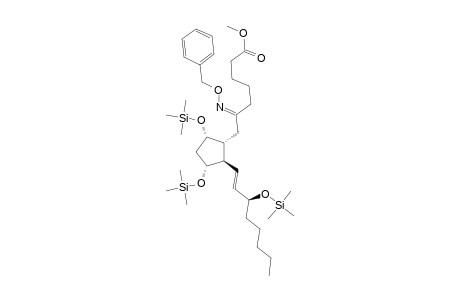 Prost-13-en-1-oic acid, 6-[(phenylmethoxy)imino]-9,11,15-tris[(trimethylsilyl)oxy]-, methyl ester, (9.alpha.,11.alpha.,13E,15S)-
