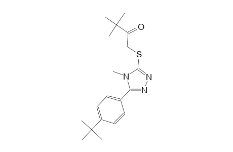 1-{[5-(4-tert-butylphenyl)-4-methyl-4H-1,2,4-triazol-3-yl]sulfanyl}-3,3-dimethyl-2-butanone