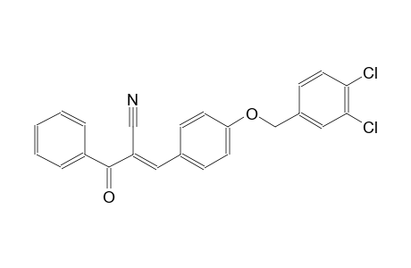 (2E)-2-benzoyl-3-{4-[(3,4-dichlorobenzyl)oxy]phenyl}-2-propenenitrile