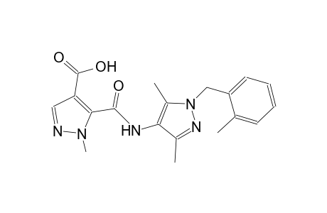 1H-pyrazole-4-carboxylic acid, 5-[[[3,5-dimethyl-1-[(2-methylphenyl)methyl]-1H-pyrazol-4-yl]amino]carbonyl]-1-methyl-