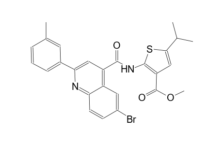methyl 2-({[6-bromo-2-(3-methylphenyl)-4-quinolinyl]carbonyl}amino)-5-isopropyl-3-thiophenecarboxylate