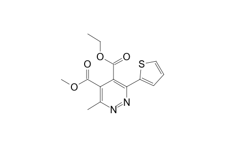 O5-ethyl O4-methyl 3-methyl-6-thiophen-2-ylpyridazine-4,5-dicarboxylate