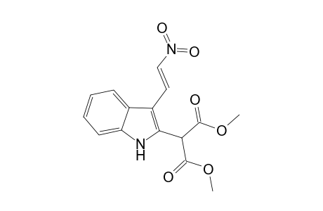Dimethyl 2-{3'-[2"-(nitroethenyl)indol-2'-yl]}-propenedioate