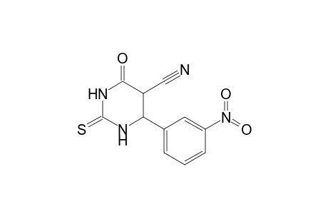 4-(3-nitrophenyl)-6-oxidanylidene-2-sulfanylidene-1,3-diazinane-5-carbonitrile
